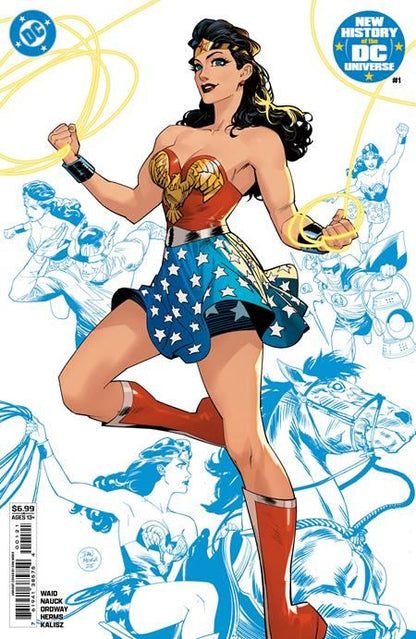 NEW HISTORY OF THE DC UNIVERSE #1 (OF 4) CVR B DAN MORA CARD STOCK VAR  DC Comics Comic Book 2025