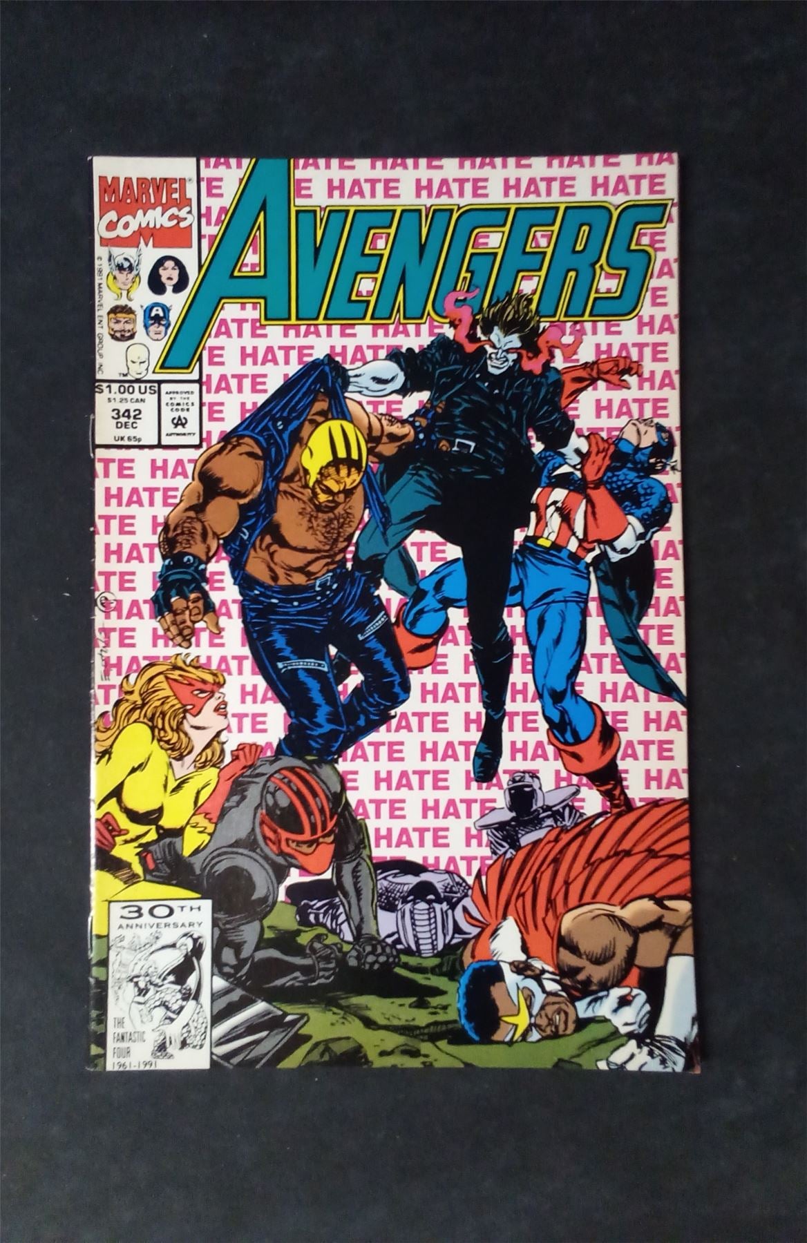 The Avengers #342 Direct Edition 1991 marvel Comic Book