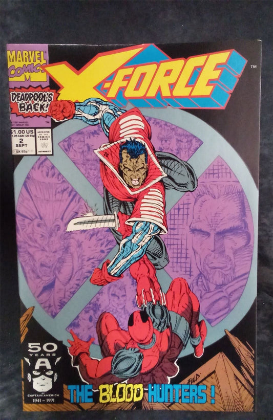 X-Force #2 Direct Edition 1991 Marvel Comics Comic Book