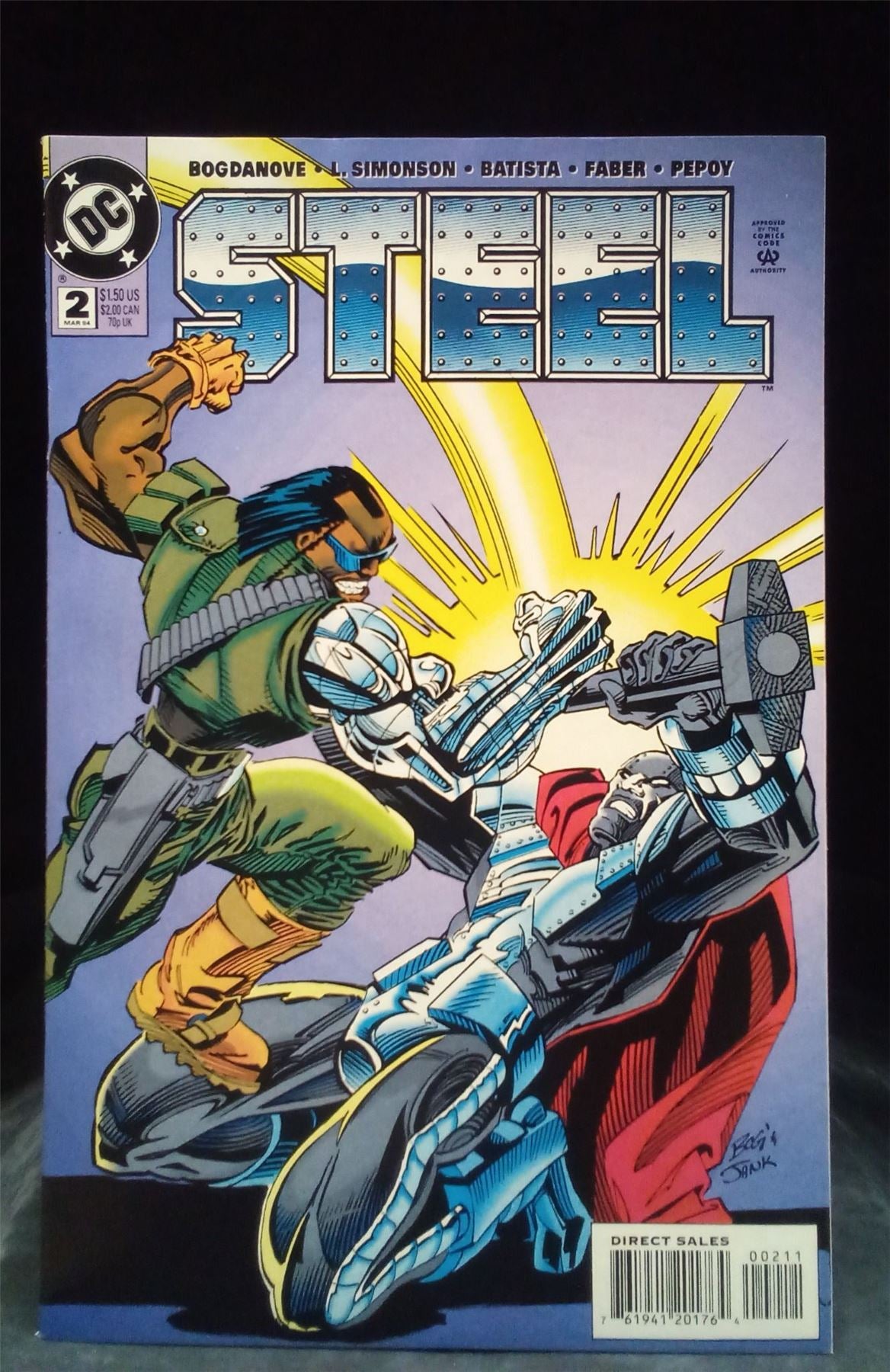 Steel #2 Direct Edition 1994 DC Comics Comic Book