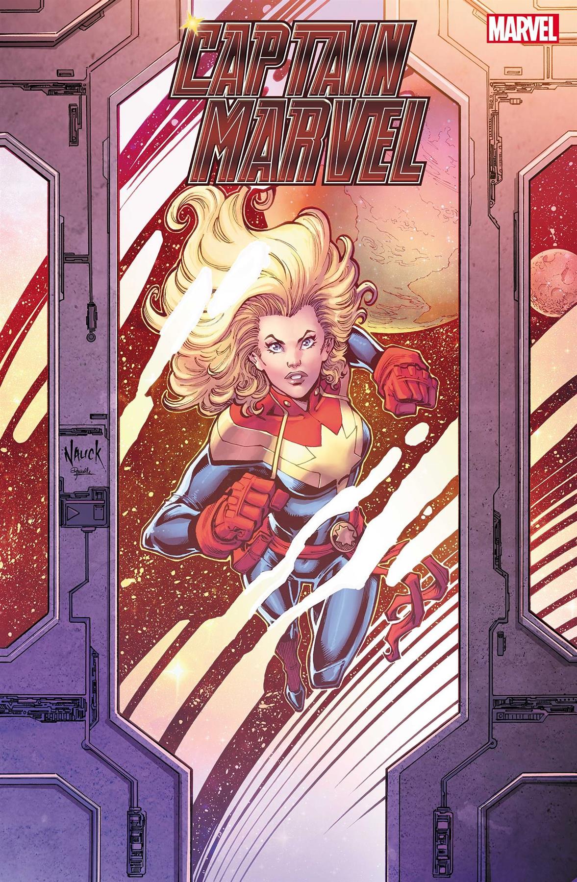 Captain Marvel #1 Todd Nauck Windowshades Var (Todd Nauck Windowshades Var) Marvel Prh Comic Book 2023