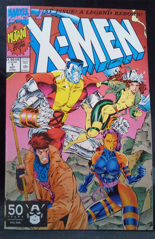 X-Men #1 Colossus and Gambit Cover 1991 Marvel Comics Comic Book