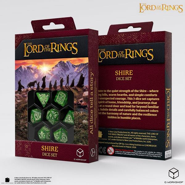 7-Die Set: The Lord of the Rings- The Shire Dice Set By Q-Workshop