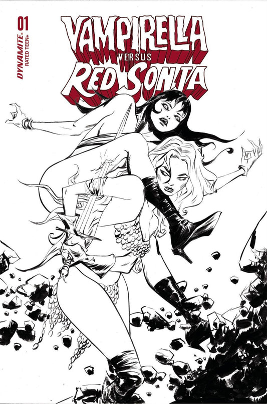 Vampirella Vs Red Sonja #1 Cvr I 20 Copy Incv Lee B&w Dynamite Comic Book