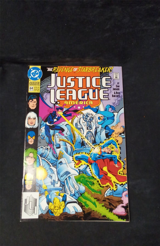 Justice League America #64 Direct Edition 1992 dc-comics Comic Book dc-comics Comic Book