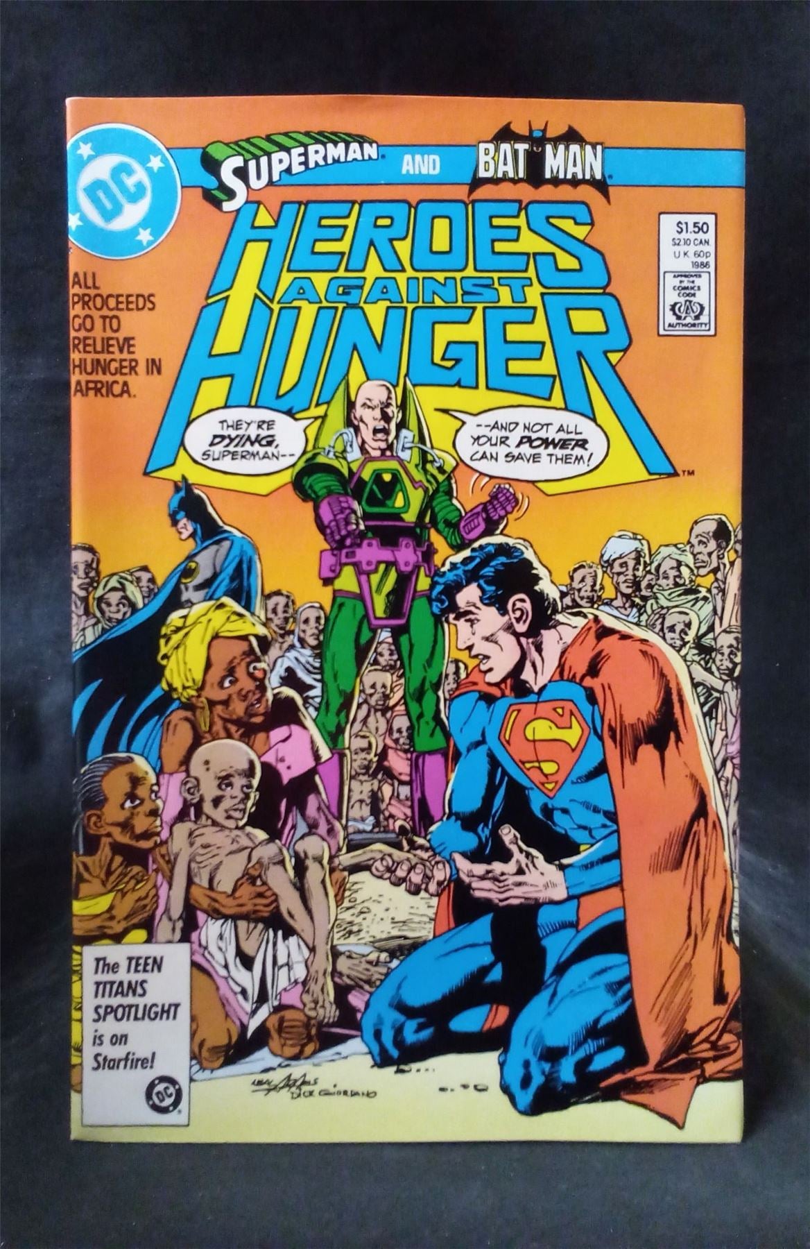 Heroes Against Hunger 1986 DC Comics Comic Book