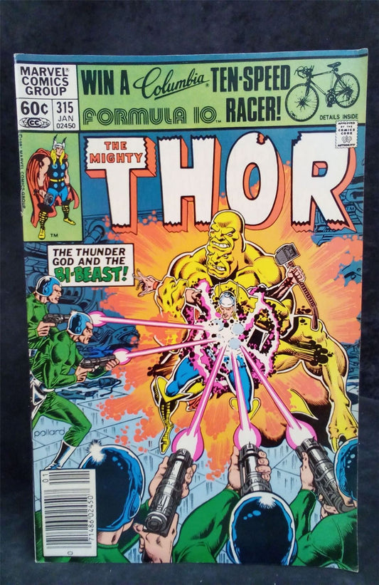 Thor #315 Newsstand Edition (1981 Marvel Comics Comic Book