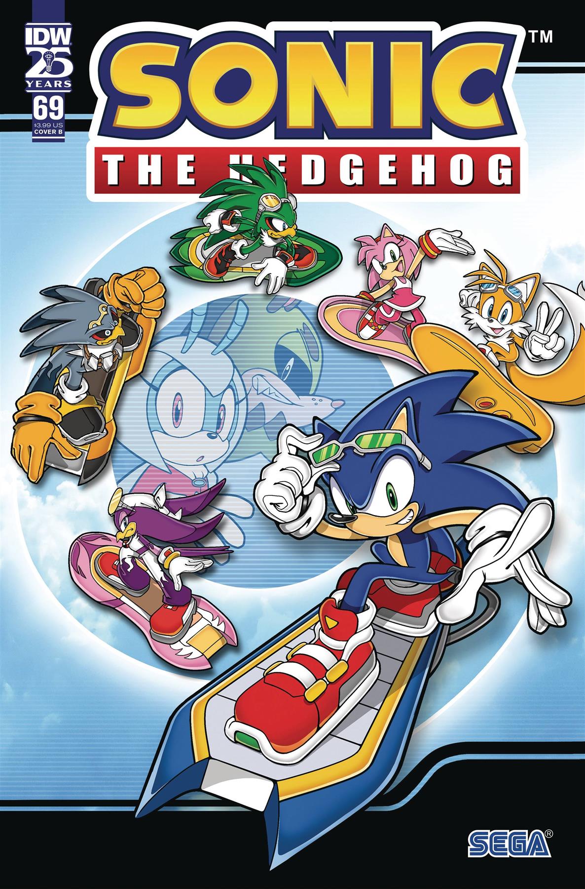 Sonic The Hedgehog #69 Cvr B Curry Idw-prh Comic Book