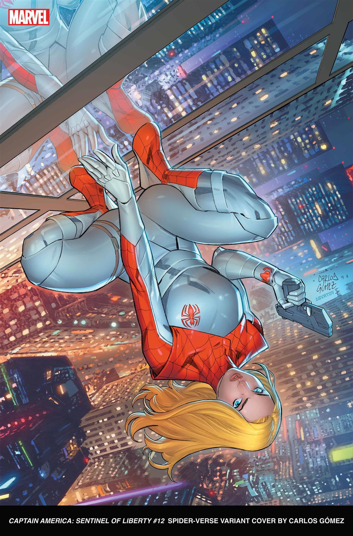 Captain America Sentinel Of Liberty #12 Carlos Gomez Spider- (Carlos Gomez Spider-verse Var) Marvel Prh Comic Book 2023
