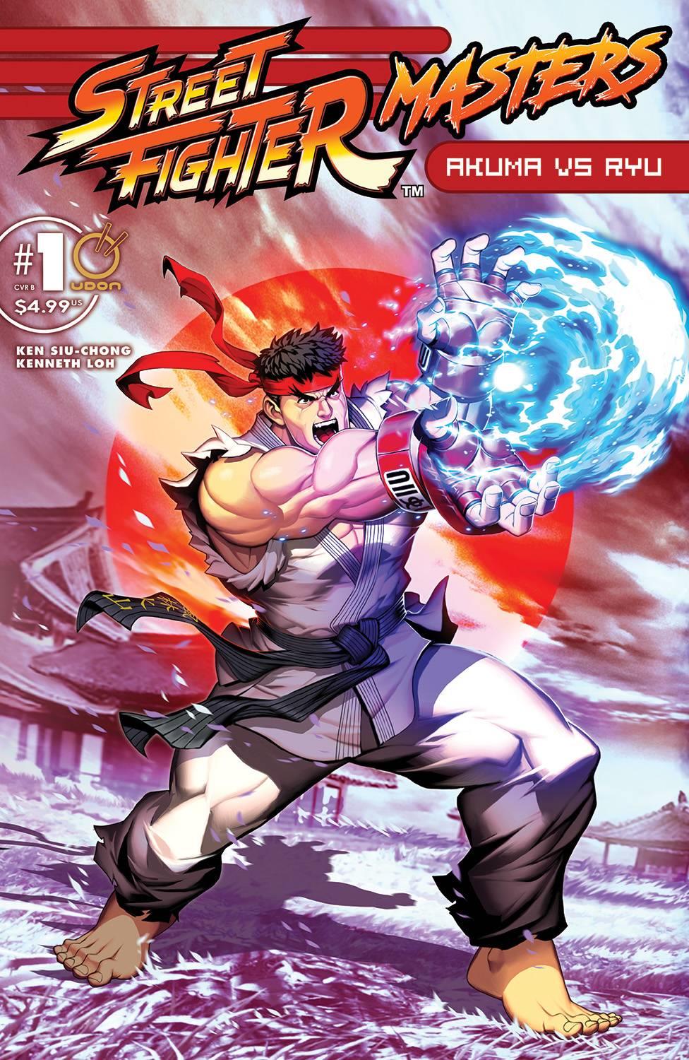 Street Fighter Masters: Akuma Vs Ryu #1 Cvr B Genzoman Ryu Udon Entertainment Inc Comic Book