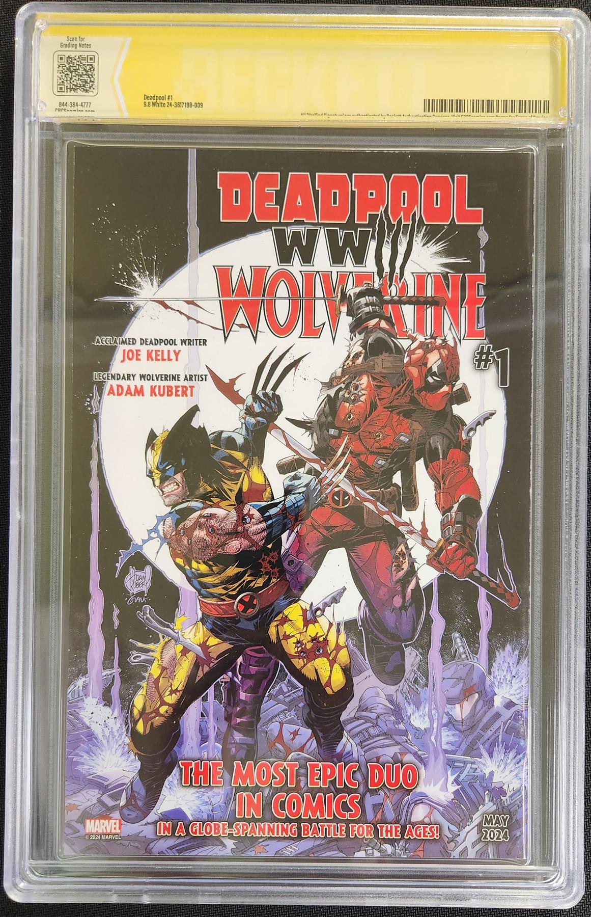 Deadpool #1 2nd Ptg Marvel 2024 CBCS Signature Series 9.8  Chris Campana Graded Comic Book