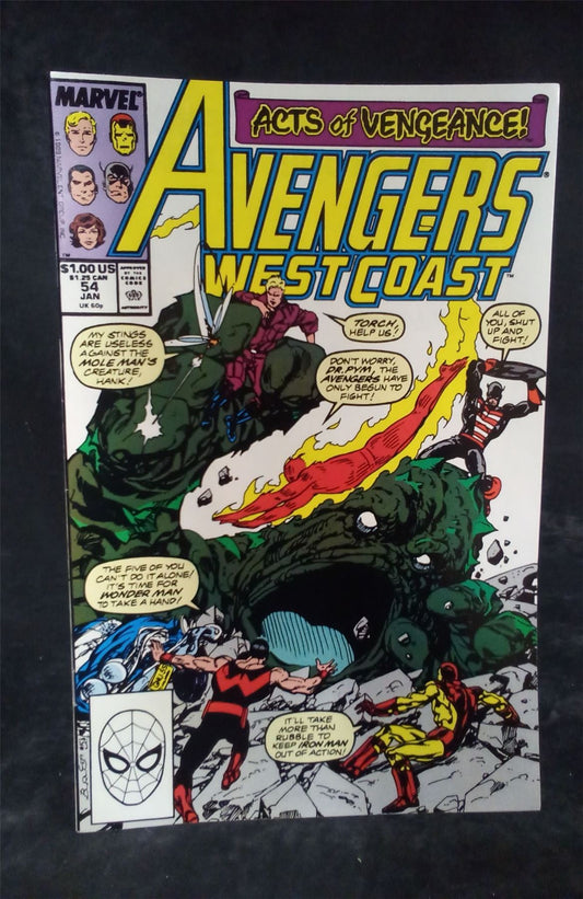 Avengers West Coast #54 1990 Marvel Comic Book