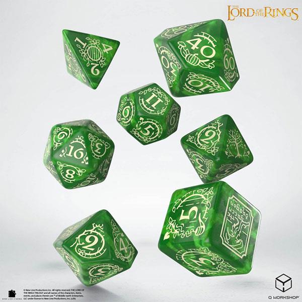7-Die Set: The Lord of the Rings- The Shire Dice Set By Q-Workshop