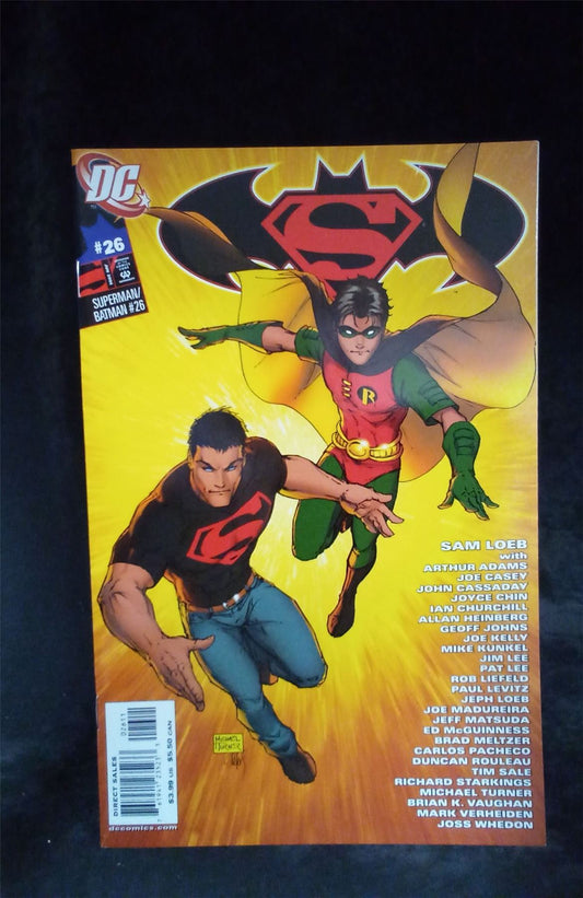 Superman / Batman #26 Robin and Superboy Cover 2006 DC Comics Comic Book