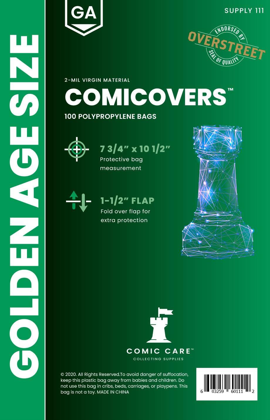 COMICARE Golden Age PP (Polypropylene) Bags: 100 ct By Comic Care