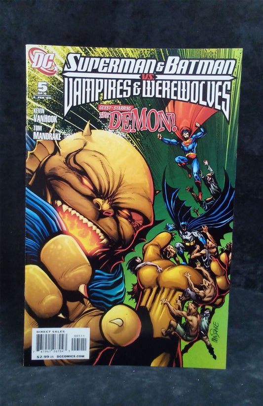 Superman and Batman vs. Vampires and Werewolves #5 2009 DC Comics Comic Book