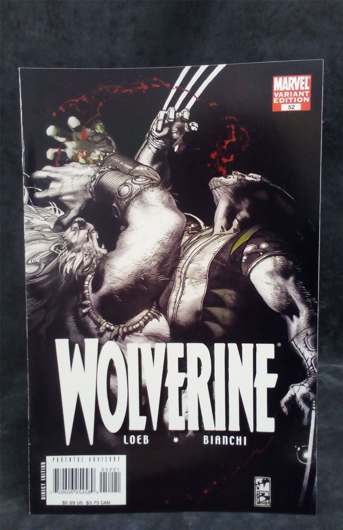 Wolverine #52 Black and White Cover 2007 Marvel Comics Comic Book