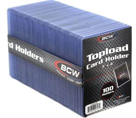 BCW Standard 3x4 Topload Card Holders 100pk