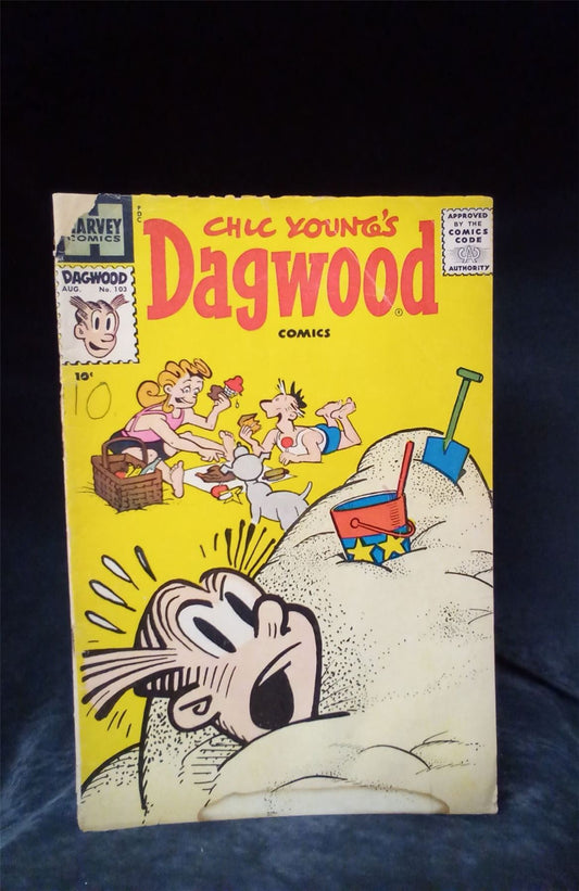 Chic Young's Dagwood Comics #103 *spine/cover damage* 1959 harvey Comic Book