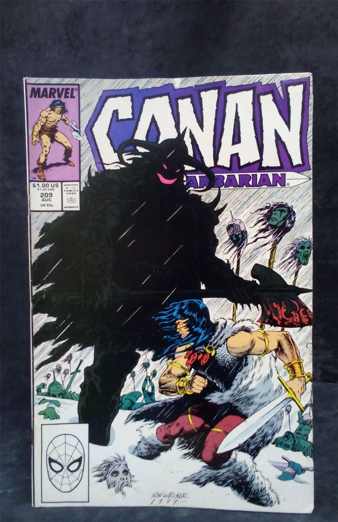 Conan the Barbarian #209 Direct Edition 1988 Marvel Comics Comic Book