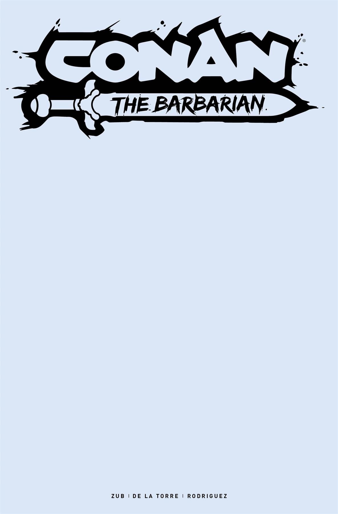Conan Barbarian #13 Cvr G Color Blank Sketch (mr) Titan Comics Comic Book