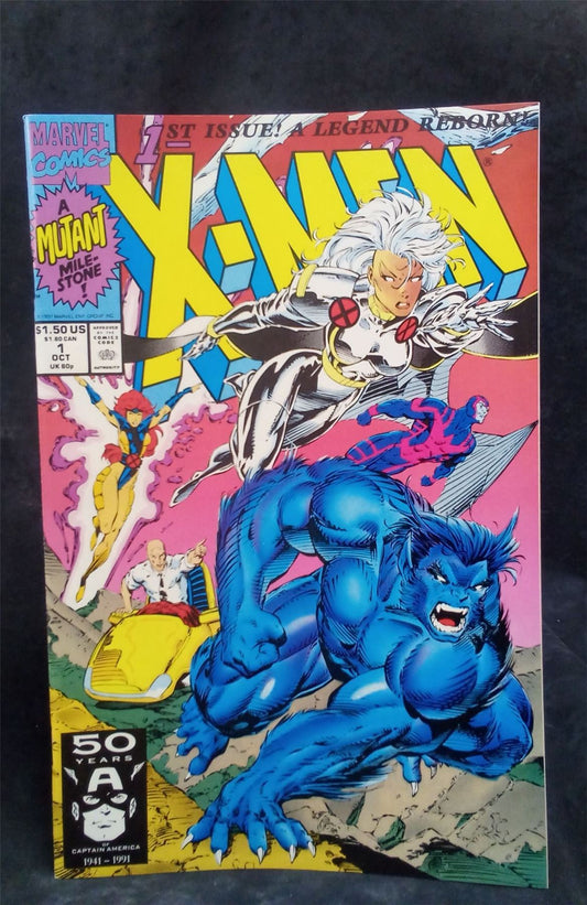 XMen #1 Storm and Beast Cover 1991 Marvel Comics Comic Book