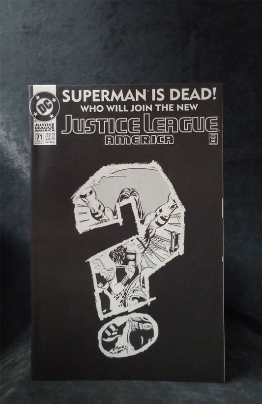 Justice League America #71 Question Mark Cover 1993 DC Comics Comic Book