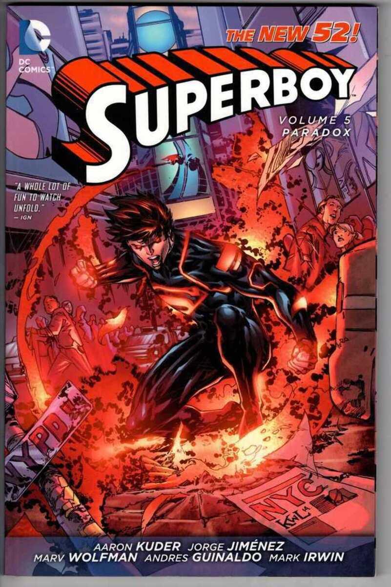Superboy Vol 5 Paradox TP DC Comics Paperback Book