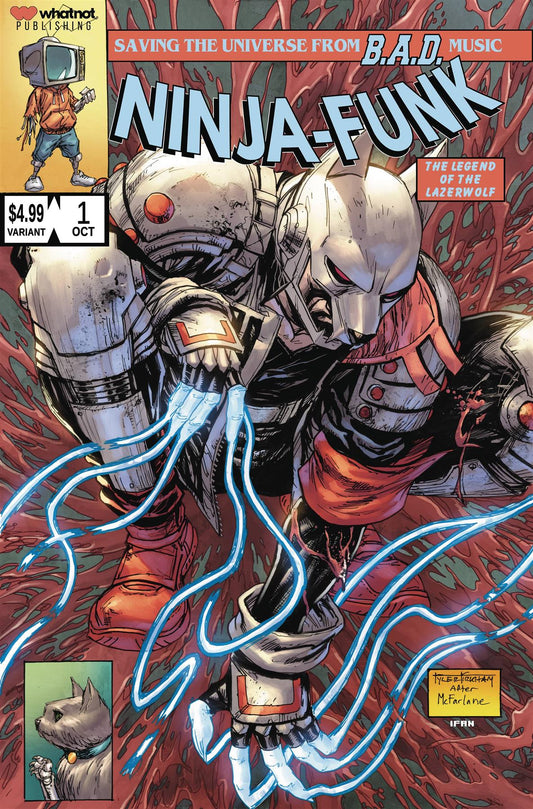 Ninja Funk #1 (of 4) Cvr C Kirkham Lazerwolf Var (mr) Whatnot Publishing Comic Book