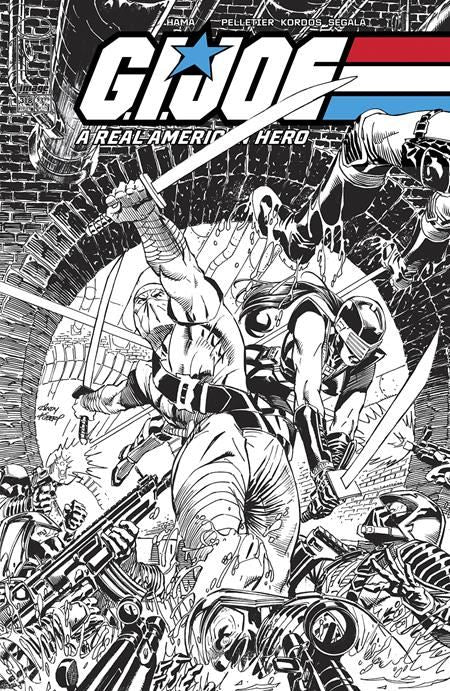 GI JOE A REAL AMERICAN HERO #318 CVR B ANDY KUBERT B&W VAR  Image Comics Comic Book 2025
