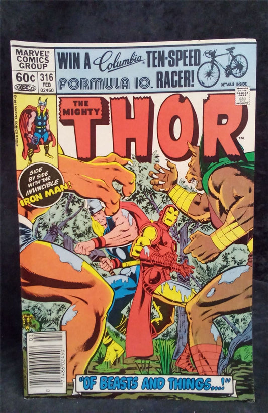 Thor #316 Newsstand Edition (1982 Marvel Comics Comic Book
