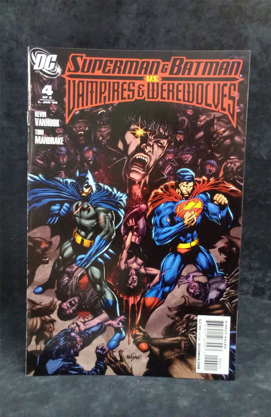Superman and Batman vs. Vampires and Werewolves #4 2009 DC Comics Comic Book