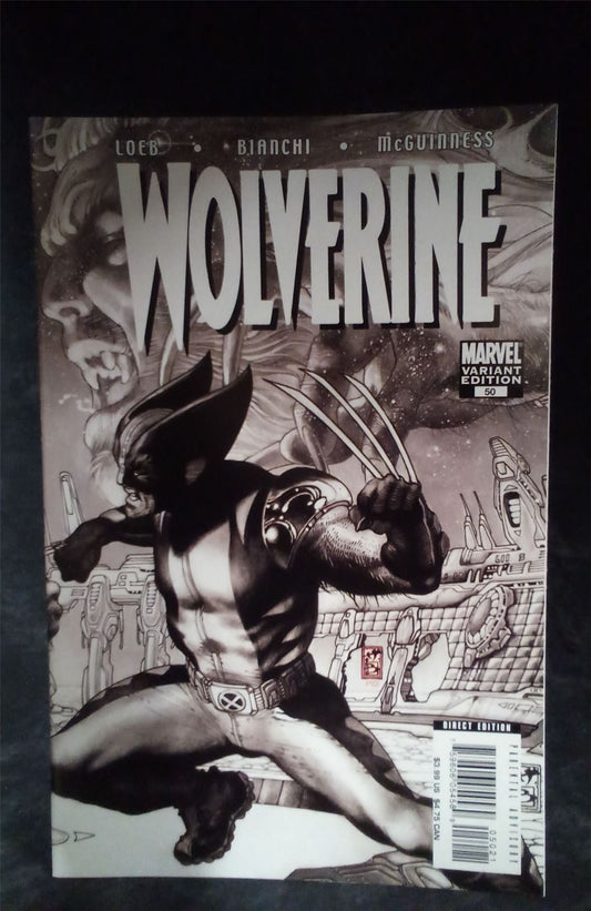 Wolverine #50 Black and White Cover 2007 Marvel Comics Comic Book