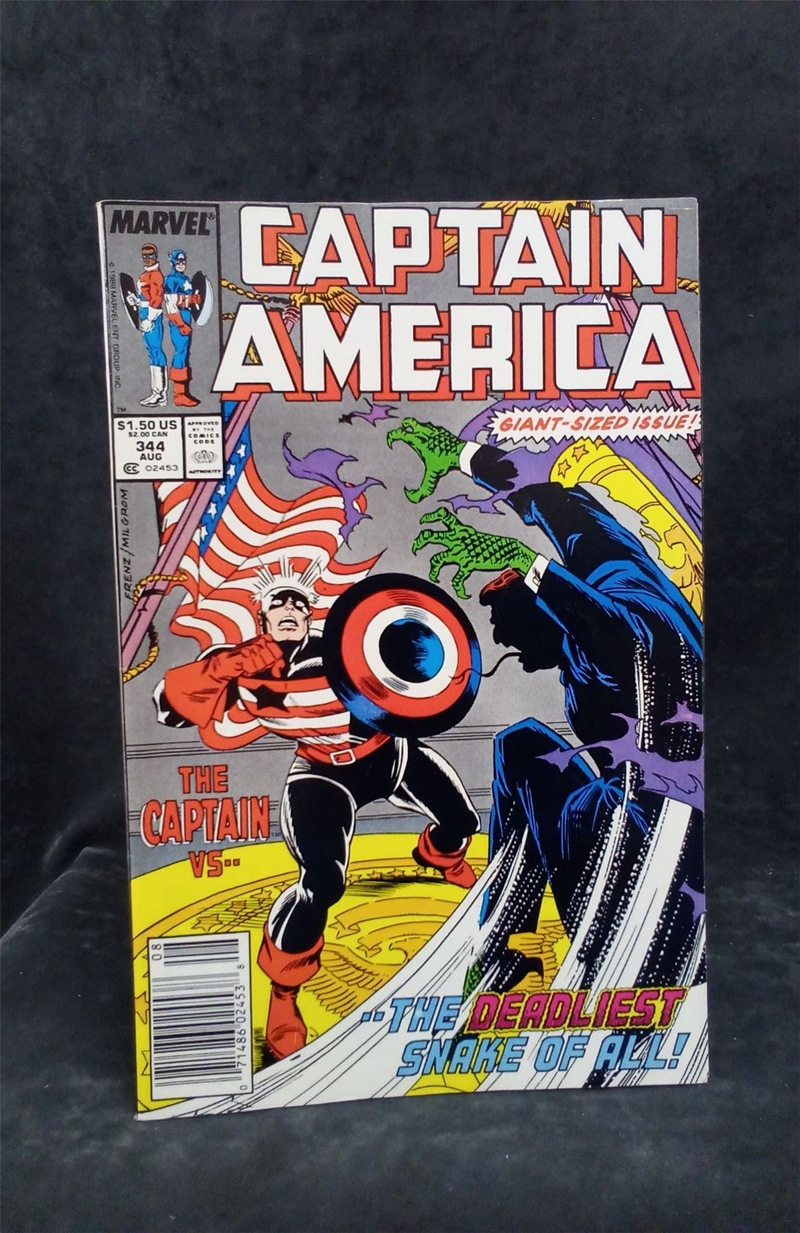 Captain America #344 1988 Marvel Comics Comic Book