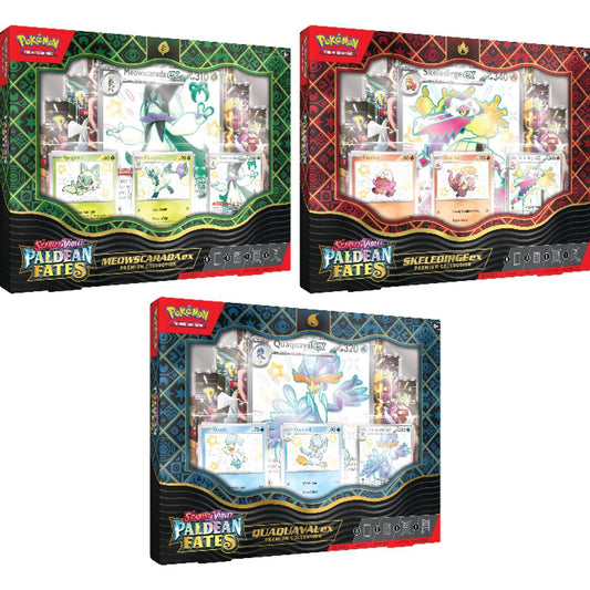 Pokemon TCG Scarlet and Violet Paldean Fates EX Premium Collection Box ( 3 Types )