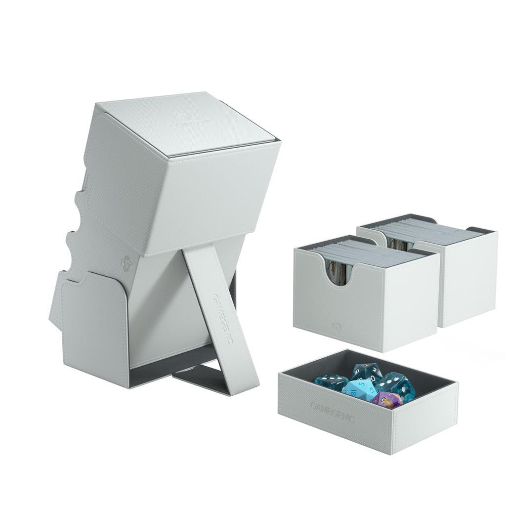Stronghold Deck Box 200+ White TCG Gamegenic