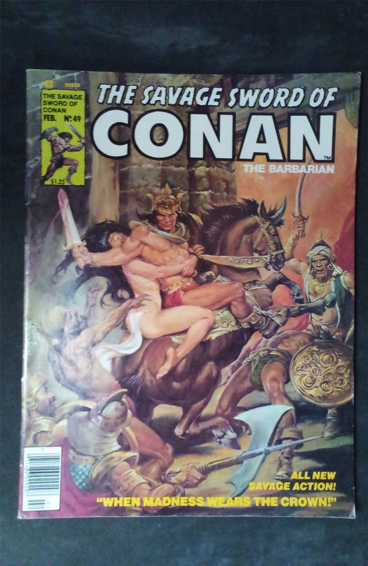 The Savage Sword of Conan #49 1980 marvel Comic Book