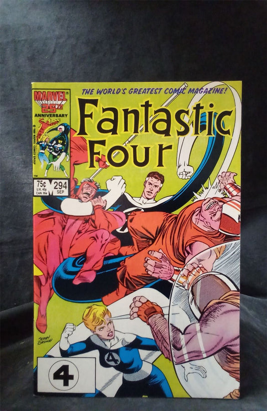 Fantastic Four #294 1986 Marvel Comics Comic Book