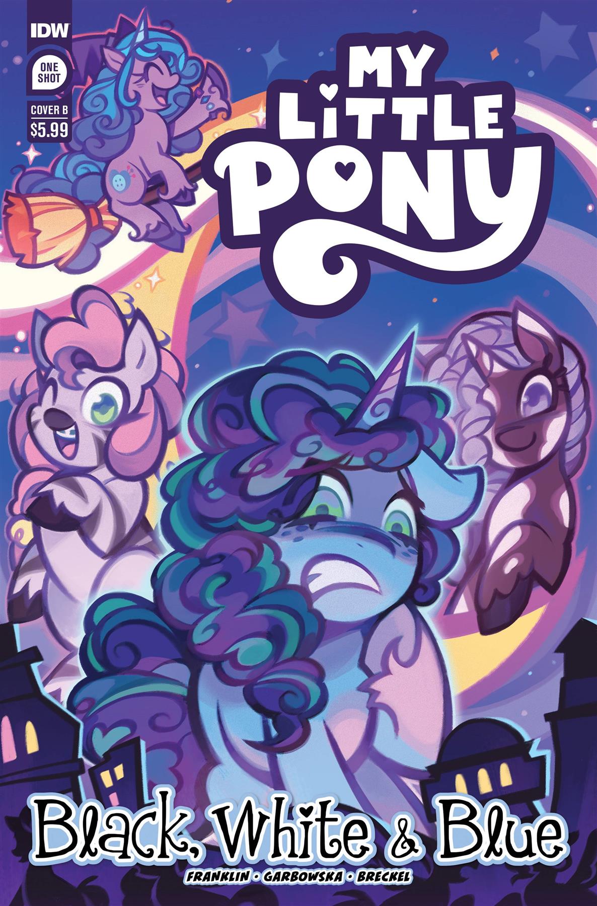 My Little Pony Black White & Blue #1 Cvr B Hall Idw-prh Comic Book