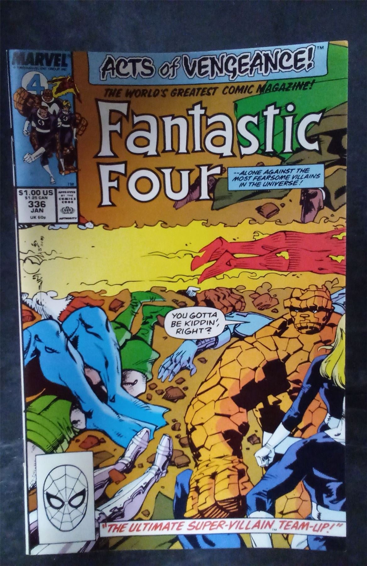 Fantastic Four #336 Direct Edition 1989 Marvel Comics Comic Book