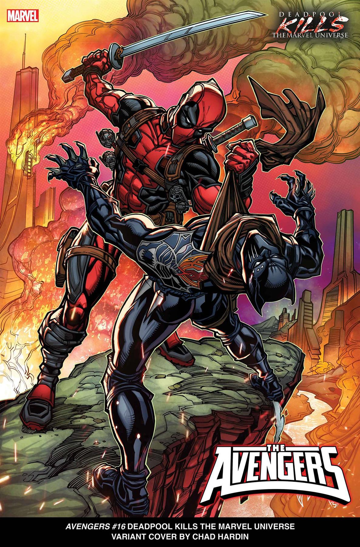 Avengers #16 Chad Hardin Deadpool Kills Marvel Universe Var Chad Hardin Deadpool Kills Marvel Universe Var Marvel Prh Comic Book 2024