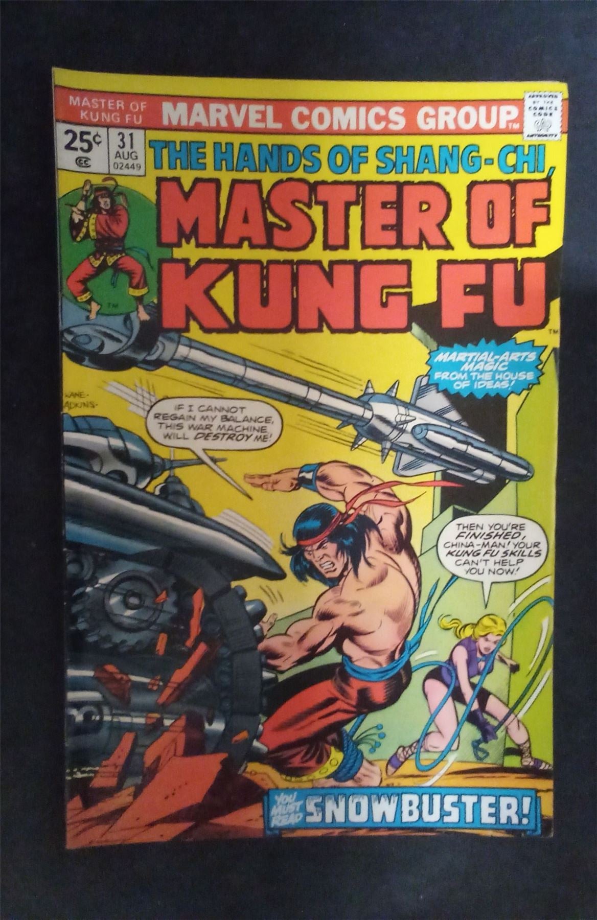 Master of Kung Fu #31 1975 marvel Comic Book