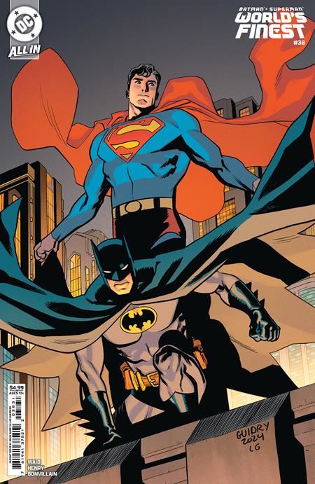 BATMAN SUPERMAN WORLDS FINEST #38 CVR B GAVIN GUIDRY CARD STOCK VAR (WE ARE YESTERDAY)  DC Comics Comic Book 2025