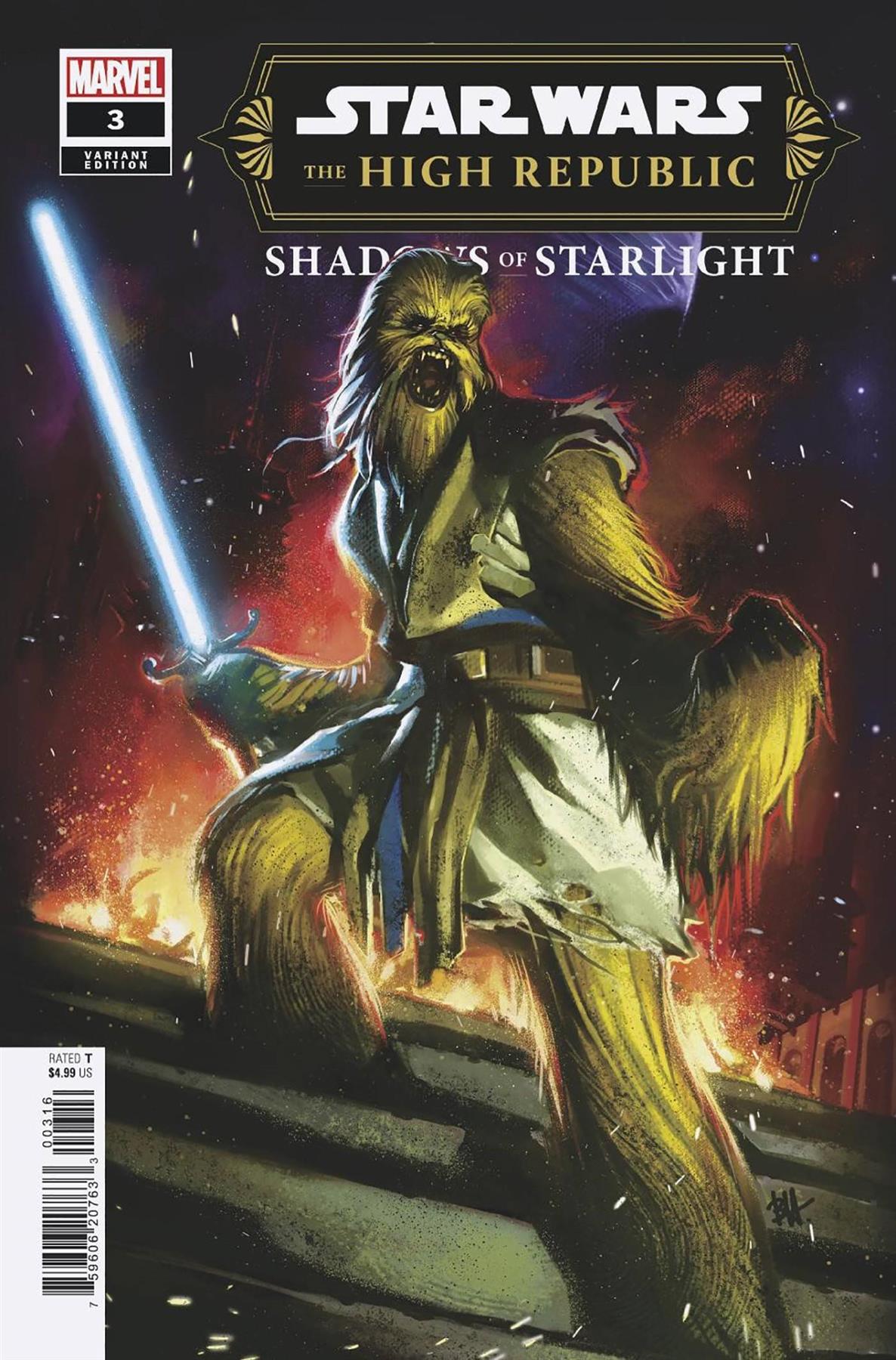 Star Wars High Republic Shadows Of Starlight #3 25 Copy Incv (25 Copy Incv) Marvel Prh Comic Book 2023