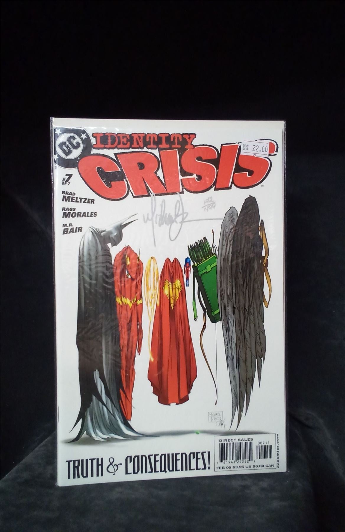 Identity Crisis #7 *signed* 2005 DC Comics Comic Book