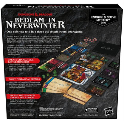 Dungeons & Dragons Bedlam in Neverwinter Game By Hasbro Board Game