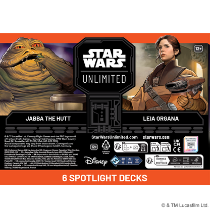 Star Wars Unlimited TCG A Lawless Time Spotlight Deck Jabba the Hutt By Fantasy Flight Games