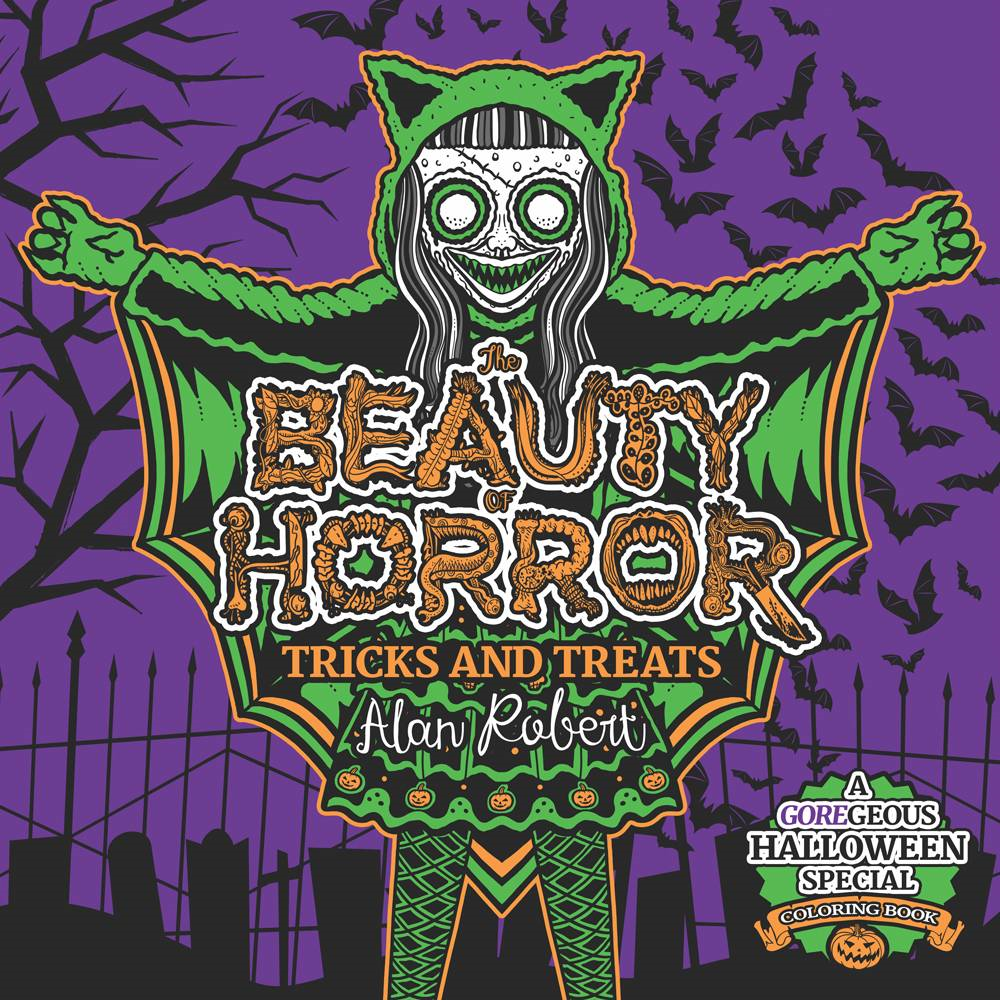 Beauty of Horror Sc Tricks & Treats Halloween Coloring Book