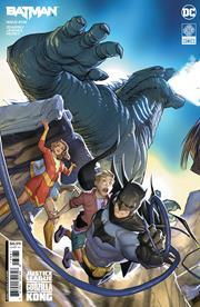 Batman #138 Cvr G Pete Woods Connecting Justice League Vs Godzilla Vs Kong Card Stock Var (batman Catwoman The Gotham War) DC Comics Comic Book