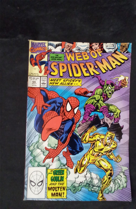 Web of Spider-Man #66 Direct Edition 1990 marvel Comic Book